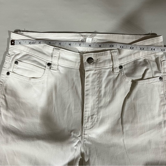 EILEEN FISHER ~ White Denim Straight Leg Jeans - Picture 5 of 8